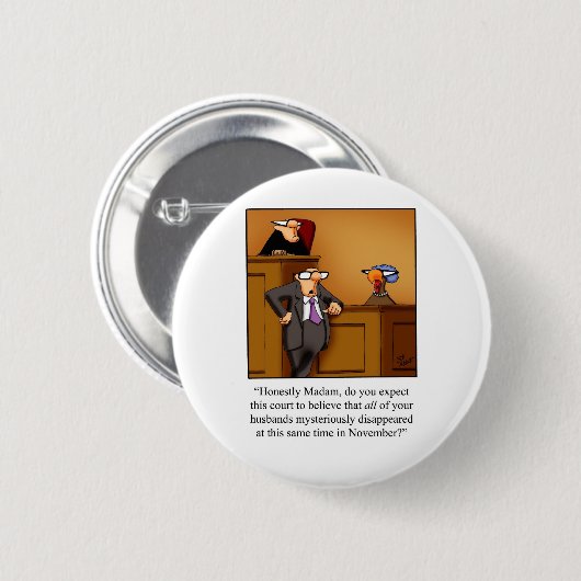 Funny Erntedank Türkei Test! Button (Vorne & Hinten)