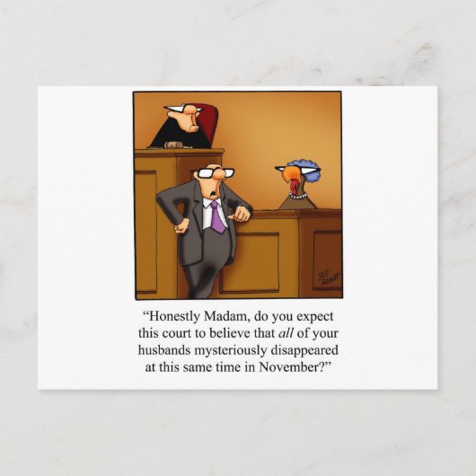 Funny Erntedank Türkei Test! Feiertagspostkarte (Vorderseite)