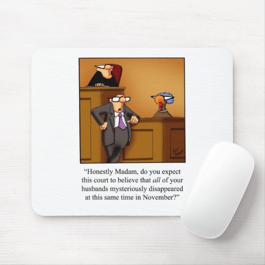 Funny Erntedank Türkei Test! Mousepad (Mit Mouse)