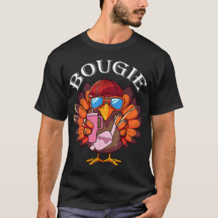 Funny Erntedank Türkei Trendy Bougie Fall Vibes T-Shirt