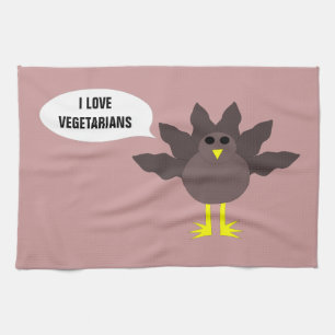 Funny Erntedank Türkei Vegetarier Küchentuch