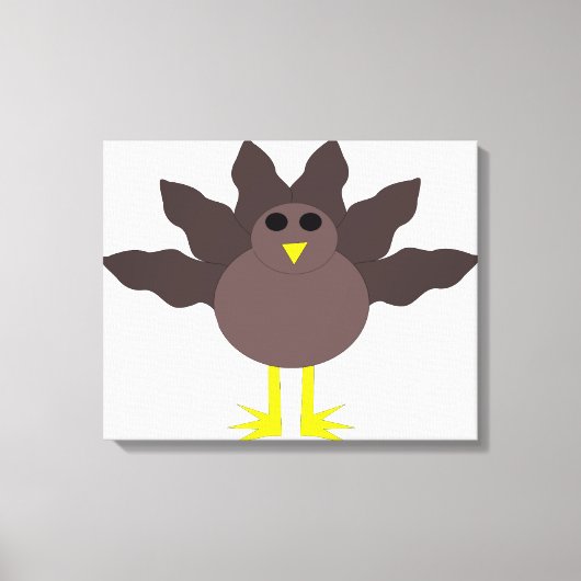Funny Erntedank Turkey Canvas Print Leinwanddruck (Vorderseite)