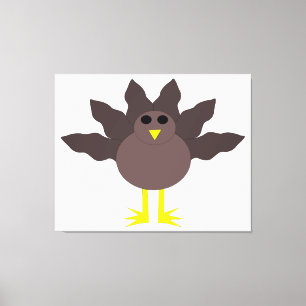 Funny Erntedank Turkey Canvas Print Leinwanddruck