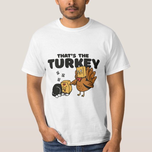 FUNNY ERNTEDANK TÜRKEY CAT, DAS IST DIE TÜRKEI T-Shirt (Vorderseite)