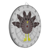 Funny Erntedank Turkey Dart Board Dartscheibe (Vorderseite Links)
