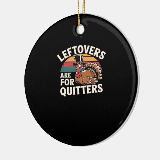 Funny Erntedank Turkey Design - "Liebhaber des Leb Keramik Ornament (Links)