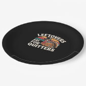 Funny Erntedank Turkey Design - "Liebhaber des Leb Pappteller (Schrägansicht)