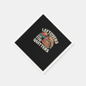 Funny Erntedank Turkey Design - "Liebhaber des Leb Serviette (Ecke)