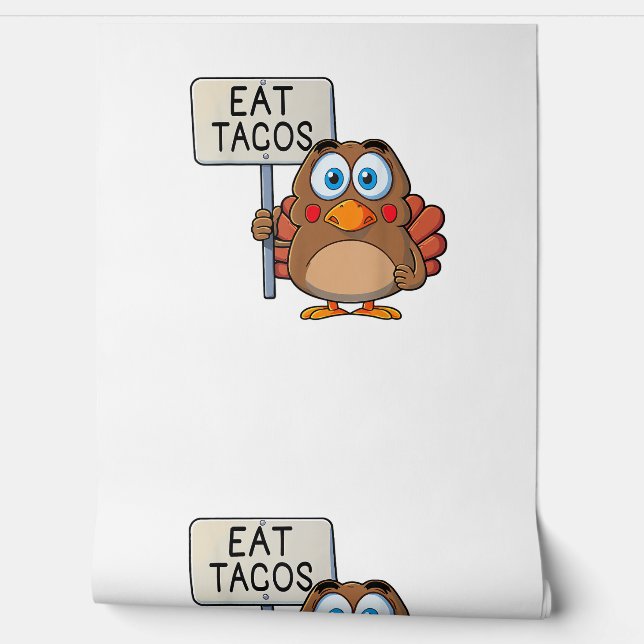 Funny Erntedank Turkey Eat Tacos Tapete (Abrollen)