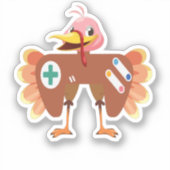Funny Erntedank Turkey Gaming Controller Costum Aufkleber (Vorderseite)