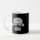 Funny Erntedank Turkey Gobble Gains Gym Workout Kaffeetasse (Links)
