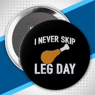 Funny Erntedank Turkey Leg Day Quotiertreiber Button