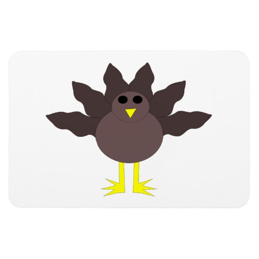 Funny Erntedank Turkey Magnet (Horizontal)