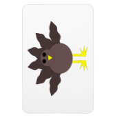 Funny Erntedank Turkey Magnet (Vertikal)
