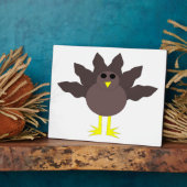 Funny Erntedank Turkey Plaque Fotoplatte (Seite)