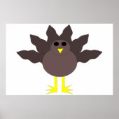 Funny Erntedank Turkey Poster (Vorne)