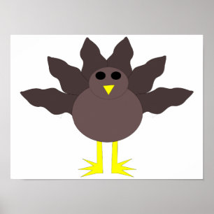 Funny Erntedank Turkey Poster