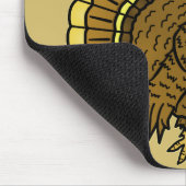 Funny Erntedank Turkey Pub Mousepad (Ecke)