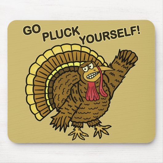 Funny Erntedank Turkey Pub Mousepad (Vorne)