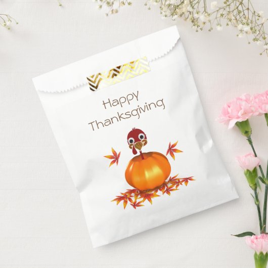 Funny Erntedank Turkey - Pumpkin - Gefälligkeitsta Geschenktütchen (Versiegelt)