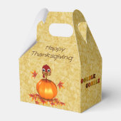 Funny Erntedank Turkey Pumpkin Gevor Box Gable Geschenkschachtel (Vorderseite)