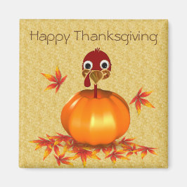 Funny Erntedank Turkey - Pumpkin - Magnet