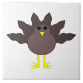 Funny Erntedank Turkey Tile Fliese (Vorderseite)