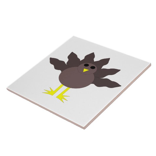 Funny Erntedank Turkey Tile Fliese (Seite)