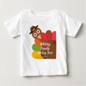 Funny Erntedank Turkey Trot Matching Family Baby T-shirt (Vorderseite)