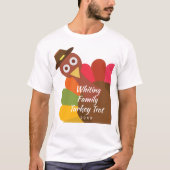 Funny Erntedank Turkey Trot Matching Family T-Shirt (Vorderseite)