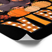 Funny Erntedank Vibes Dackel Dog Türkei Poster (Ecke)