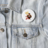Funny Erntedank warten Sie Ihren Fat Boy Funny Sa Button (Beispiel)