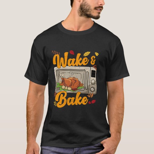 Funny Erntedank Weckte Bake Türkei Fest Essen Din T-Shirt (Vorderseite)