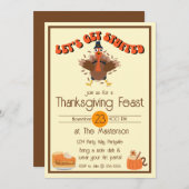 Funny Erntedank wird erstickt Einladung (Vorne/Hinten)