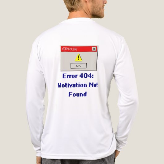 Funny Error 404 Motivation wurde nicht gefunden Re Tri-Blend Shirt (Rückseite)
