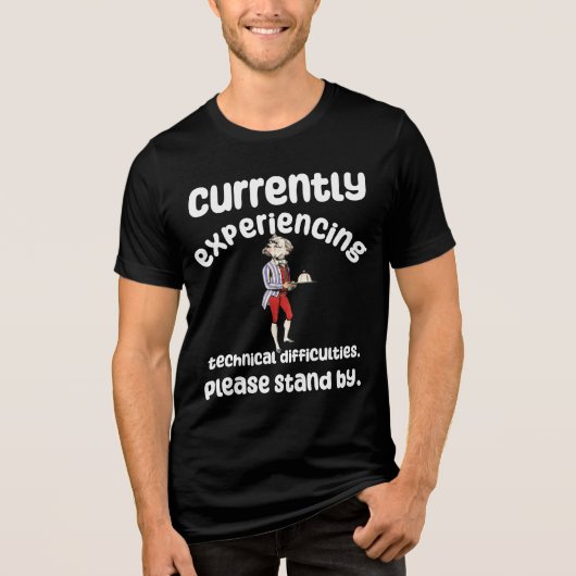 Funny Error bleibt bei Tri-Blend Shirt (Vorderseite)