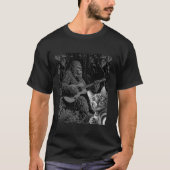 Funny erschreckt Katze, die Selfie mit Bigfoot Sas T-Shirt (Vorderseite)
