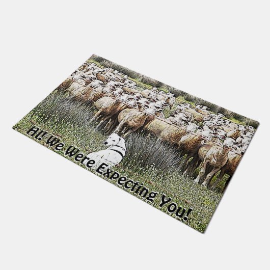 Funny erwartet, dass ihr euren TEXT verschließt Fußmatte (Schrägansicht)