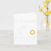 Funny es funktioniert in meinem Kopf Billiard 8 Ba Karte (Gelbe Blume)