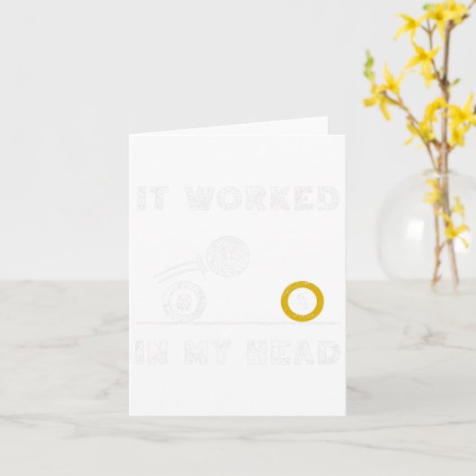 Funny es funktioniert in meinem Kopf Billiard 8 Ba Karte (Gelbe Blume)