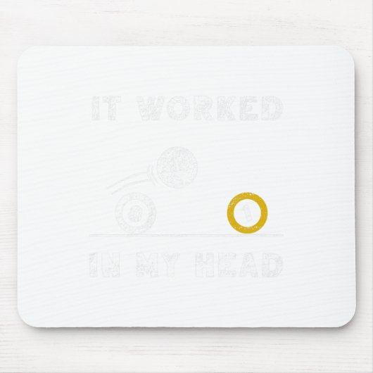 Funny es funktioniert in meinem Kopf Billiard 8 Ba Mousepad (Vorne)