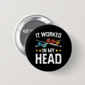 Funny es funktioniert in meinem Kopf Billiard Pool Button (Vorne & Hinten)