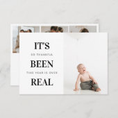 Funny Es ist echt Weihnachtskarten für das Foto Dankeskarte (Vorne/Hinten)