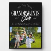 Funny Es ist ein Lifestyle Großeltern Club Foto Fotoplatte (Vorderseite)