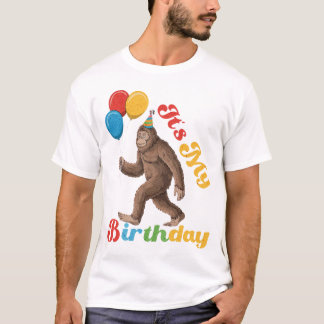 Funny Es ist mein Geburtstag Bigfoot Sasquatch Par T-Shirt