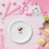 Funny Escaping Turkey Erntedank Klassischer T - Sh Pappteller (Party)