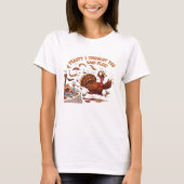Funny Escaping Turkey Thanksgiving Classic T-Shirt (Vorderseite)