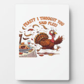 Funny Escaping Turkey Thanksgiving Classic T-Shirt Fotoplatte (Vorderseite)