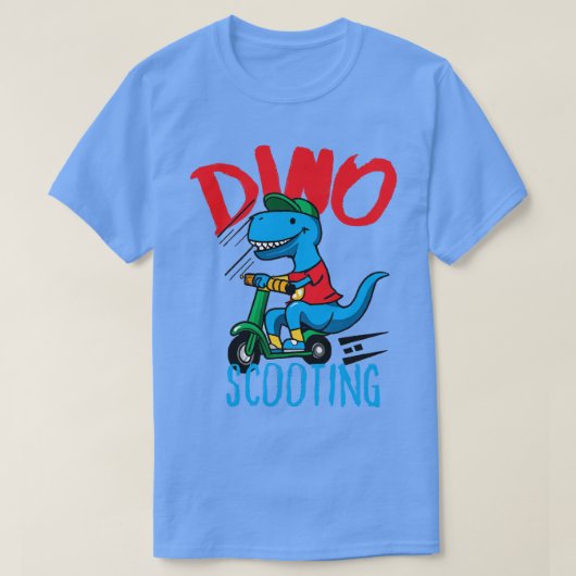 Funny EScooter Dino Driving Scooter 1 T-Shirt (Design vorne)
