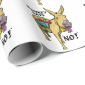 Funny Esel sagt nein! Geschenkpapier (Rolleneckpunkt)